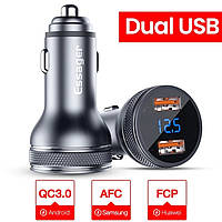 Зарядное устройство для телефона в автомобиль с 2 USB QC 3.0 Essager Car Charger Dual USB 36W.