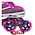 Розсувні роликові ковзани рожеві Zelart Z-803P, фото 8