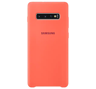 Оригінальний чохол Samsung Silicone Cover Berry Pink для Galaxy S10 Plus SM-G975