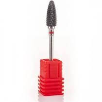 Фреза керамічна Nail Drill "Кукурудза" чорна (червона насічка), фото 1