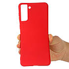 Чохол Silicone Case full для Samsung Galaxy S21 Plus Red, фото 5
