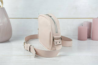 Жіноча сумка Віола з натуральної шкіри колір Пудра, фото 4