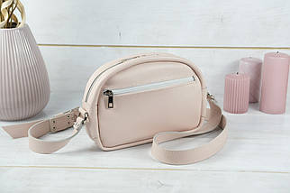 Жіноча сумка Віола з натуральної шкіри колір Пудра, фото 5