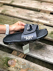 Чоловічі шльопанцы Off White x Nike Air Jumper Grey ALL04412, фото 4