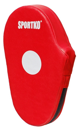 Боксерська лапа Sportko арт. ПД3 шт. червона, фото 1