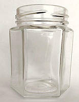 Банка стікло шестигранна 196 мл (33 шт/уп)  то 58