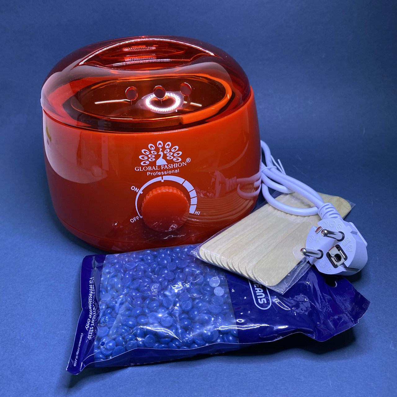 Стартовий набір для воскової депіляції Global Fashion червоний