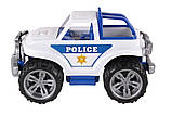 Іграшковий позашляховик (поліція) з відкритим кузовом, масивними бамперами-«кенгурятниками» та великими колесами, фото 3
