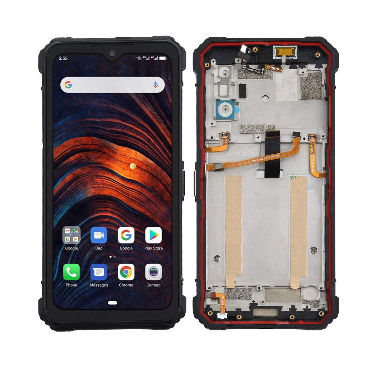 Дисплей + сенсор з передньою панеллю для Ulefone Armor 7 / 7E Black