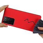 Чохол Silicone Case full для Samsung Galaxy S21 Ultra Red, фото 3