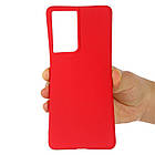 Чохол Silicone Case full для Samsung Galaxy S21 Ultra Red, фото 5