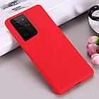 Чохол Silicone Case full для Samsung Galaxy S21 Ultra Red, фото 2