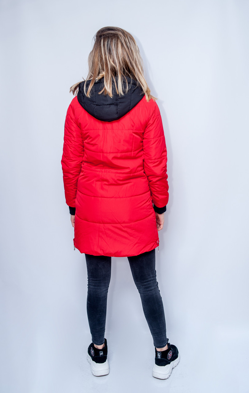 Женская стильная куртка Hailuozi красная XXL - фото 5 - id-p1176798902