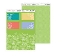 Бумага дизайнерская "Нежность цветов" 3, двусторонняя, 21х29,7см,250г/м2,ROSA TALENT