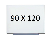 Безрамная магнитная доска для маркера 90 х 120 см. Белая маркерная доска для рисования маркером. Tetris