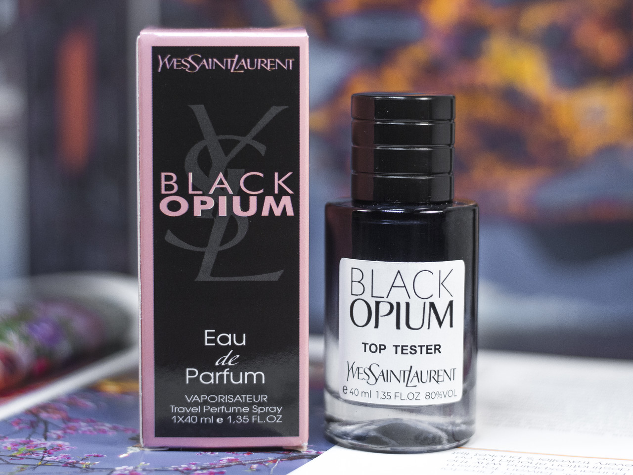 Yves Saint Laurent Black Opium tester 40 ml(Жіноча парфумована вода Блек Опіум від ІВ САНТ ЛАУРЕНТ)