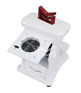 Підставка для педикюру з шухлядкою педикюрна пуф-підставка для ніг із педикюровою витяжкою пилососом Air Max V6