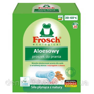 Пральний порошок Фрош Алое Вера для кольорової білизни Frosch Aloesowy Color Powder 1.35 кг