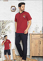 Мужской комплект футболка, шорты и штаны ТМ SNC, размер М 48, 100% Хлопок ,Турция