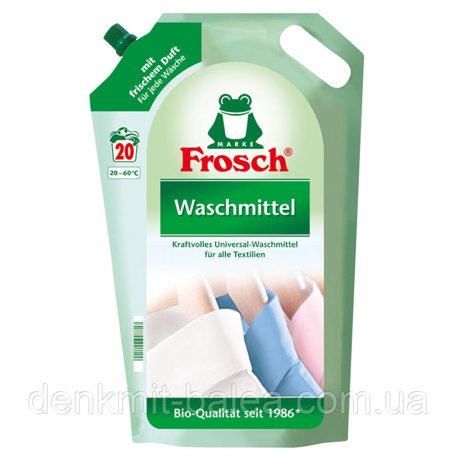 Гель Фрош для прання всіх типів тканин Frosch Flussig Waschmittel 1800 мл