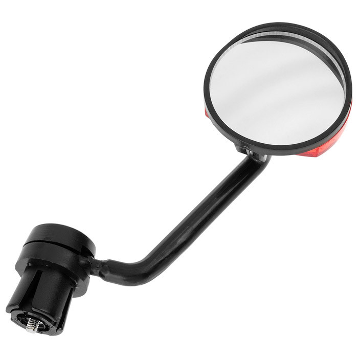 Дзеркало заднього виду в кермо з ліхтарем, велозеркало JY-5