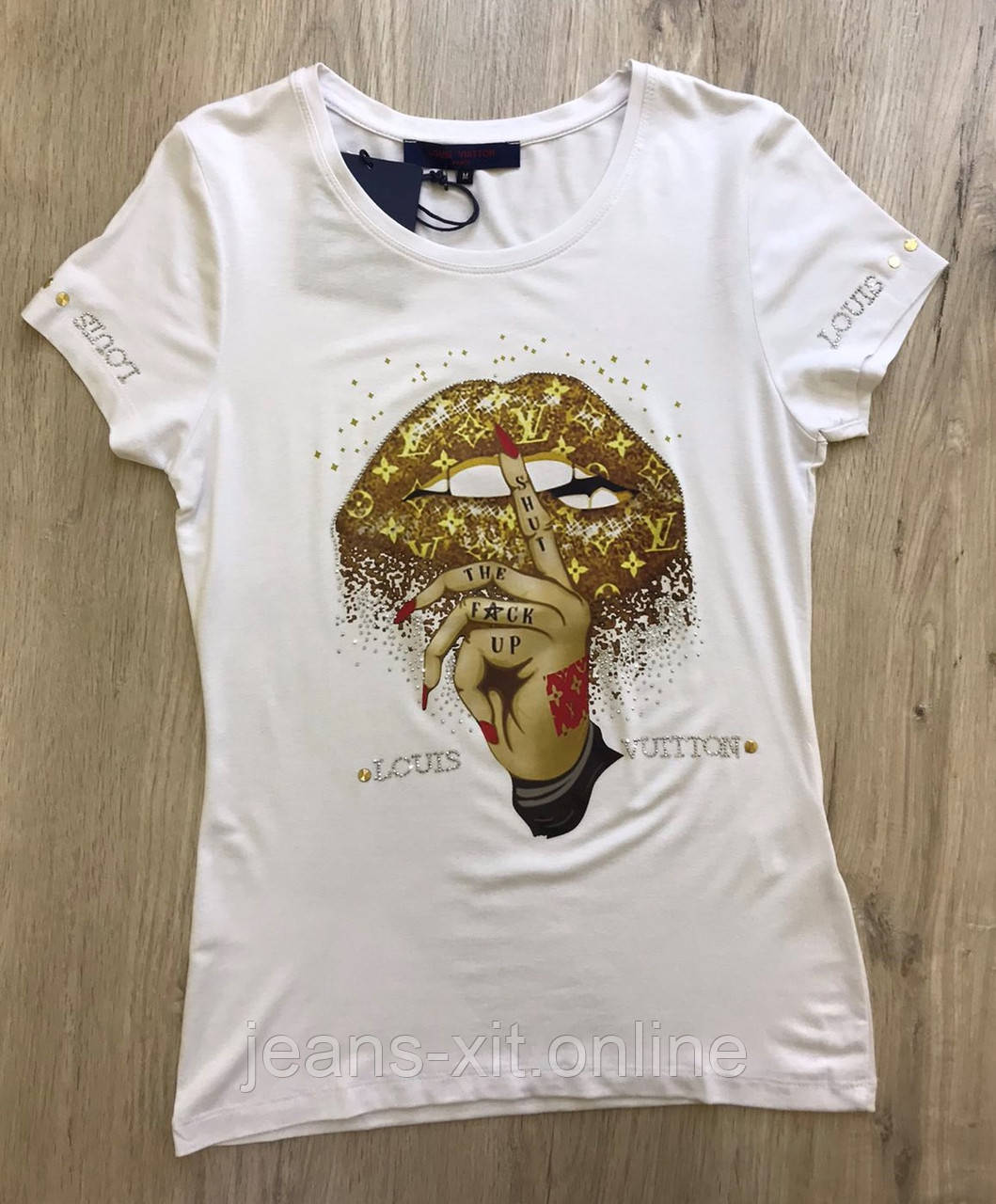 Футболка жіноча 2XL(р) біла 597 Louis Vuitton Туреччина Літо-C