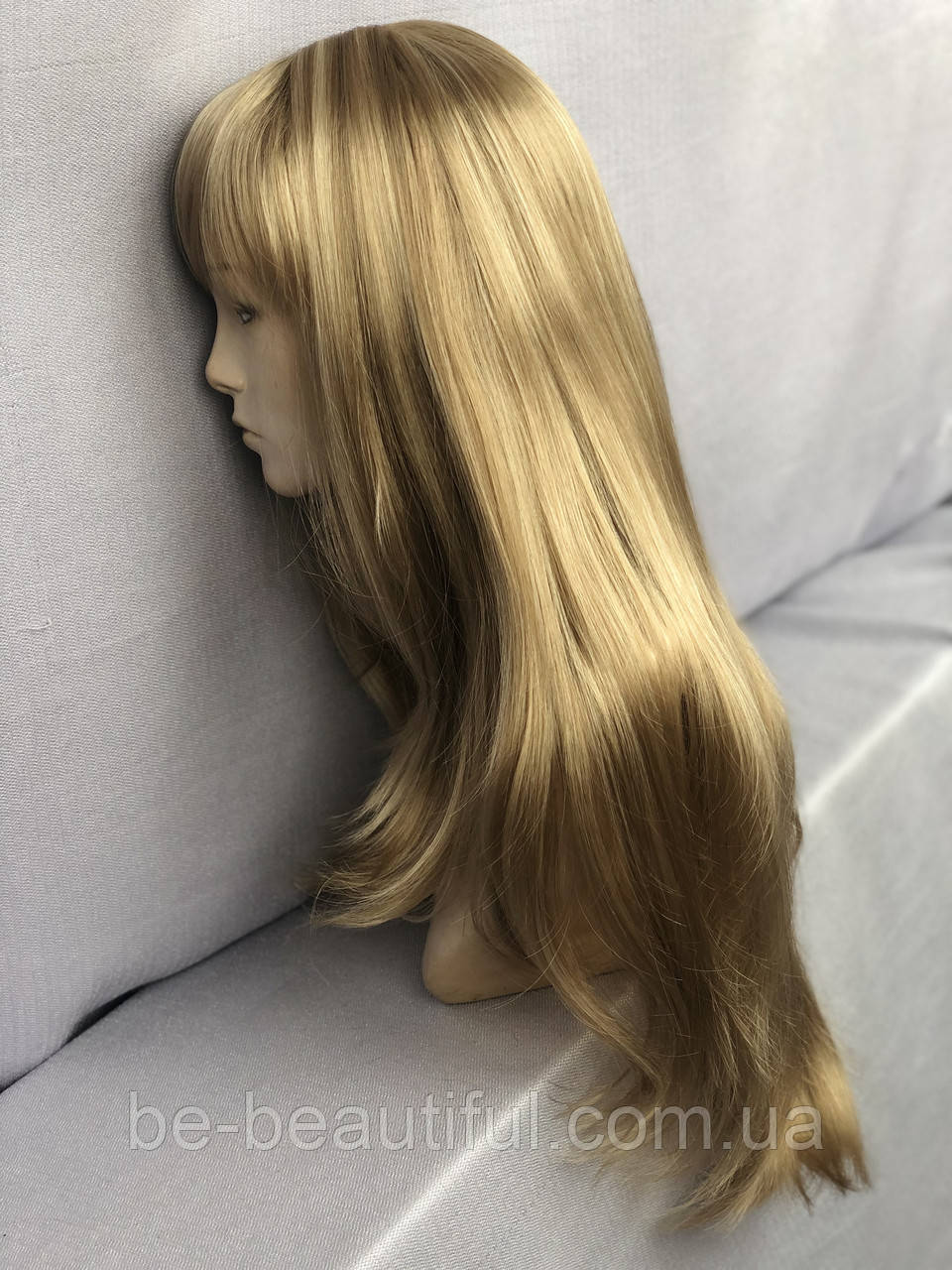 Парик длинный ровный из искусственных волос Tess цвет русый с белым - фото 2 - id-p1401686712