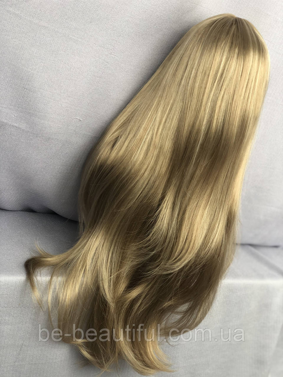 Парик длинный ровный из искусственных волос Tess цвет русый с белым - фото 3 - id-p1401686712