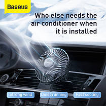 Вентилятор автомобільний BASEUS CXQC-A03 Air outlet type, чорний, фото 6