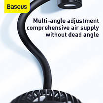 Вентилятор автомобільний BASEUS CXQC-B03 Seat type, чорний, фото 5