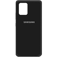 Силиконовый чехол Silicone Cover на телефон Samsung Galaxy A32 4G/Самсунг А32 Черный