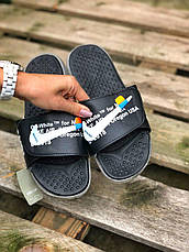 Чоловічі шльопанцы Off White x Nike Air Jumper Black ALL04411, фото 3