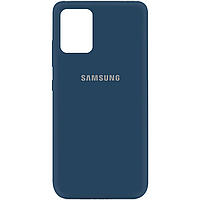 Силиконовый чехол Silicone Cover на телефон Samsung Galaxy A32 4G/Самсунг А32 Синий