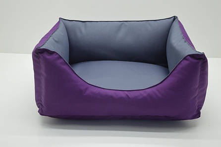 Лежак для малих порід собак і котів Гармония №1 300х400х210 фіолетовий, фото 2
