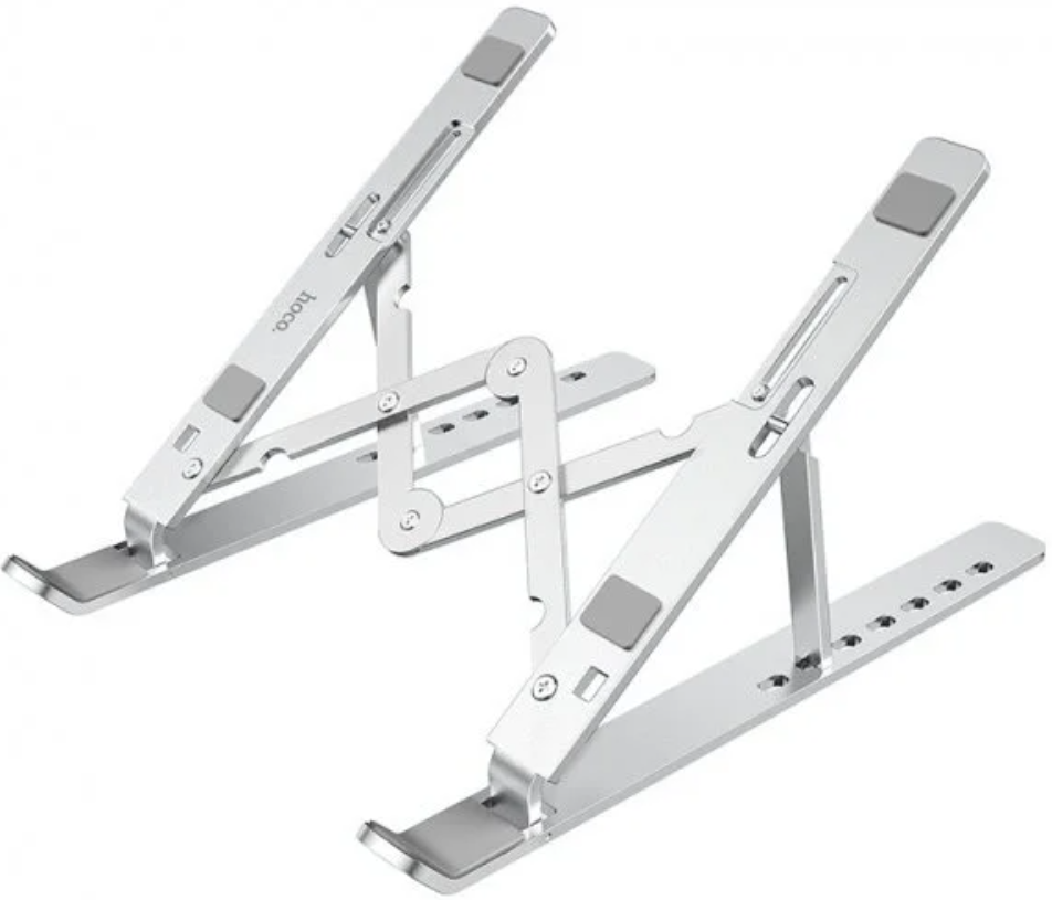 Алюмінієва підставка для ноутбука планшета HOCO folding 7-level adjustment notebook stand DH07 Сірий, фото 1