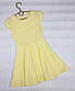 Літнє плаття на дівчинку 122, 128, 134 см, лимонний, фото 2