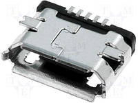 Micro USB тип B гнездо, 5-контактов, SMD-монтаж (ESB228110100Z) ECE