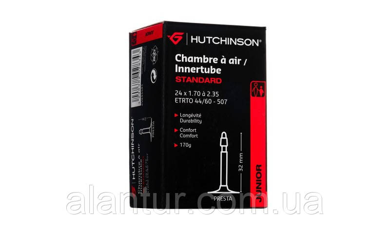 Камера Hutchinson CH 24X1.70-2.35 VF Presta для велосипедів, 32 мм, 170 г