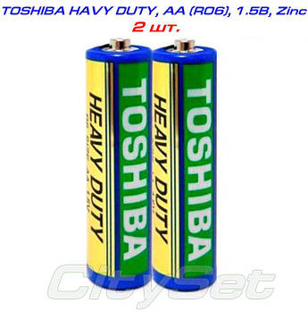 TOSHIBA Heavy Duty, AA, батарейка 1.5 В, кол-во: 2 шт.