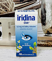 Краплі для очей IRIDINA Due Ірідіна від почервоніння та втоми