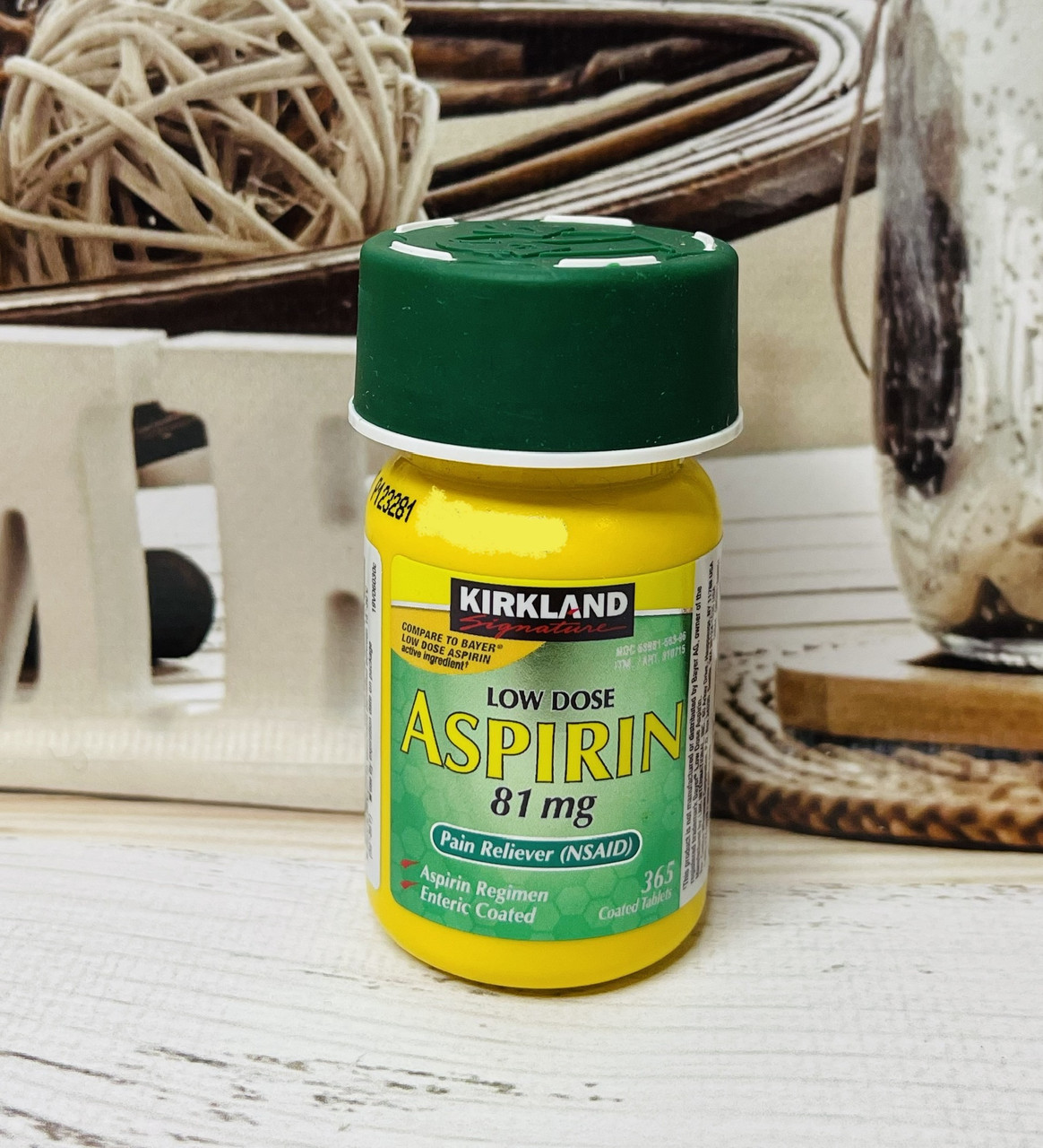 Аспірин для серця та крові Kirkland Aspirin Low dose 81mg, 365шт