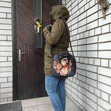 Сумочка петриківка ПТАШКА НА ЧОРНОМУ, фото 5