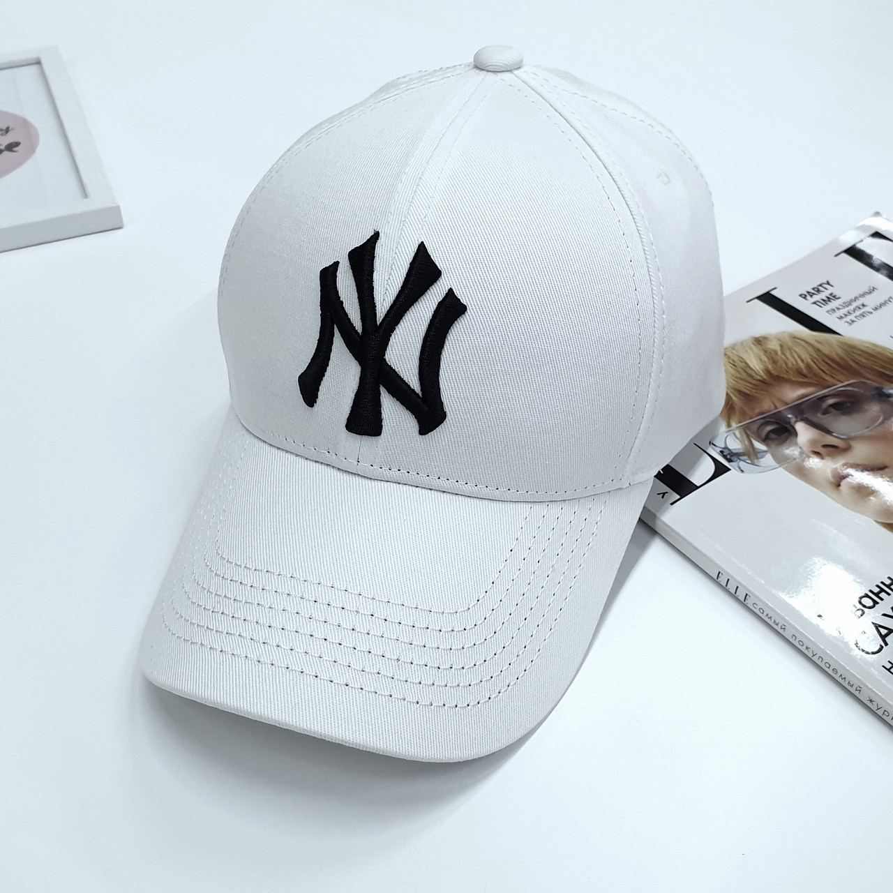 БЕЙСБОЛКА Жіноча NY M&JJ 56-59 см Білий (10415)