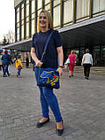 Джинсова сумка з вишивкою Карта Украины, фото 10