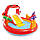 Надувний дитячий басейн Intex ігровий центр з гіркою Діно об'єм 150 л 57163, фото 2