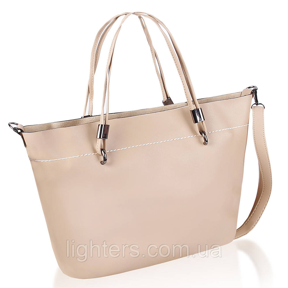 Сумка жіноча Fashion 2 в 1 абрикосова 408868Am, фото 1