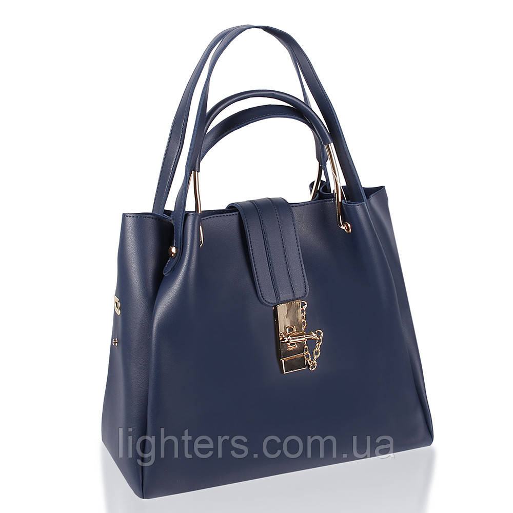Сумка жіноча Fashion 2 в 1 темно-синя 401609Db, фото 1