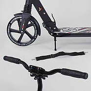 Двоколісний Самокат Best Scooter 22788 складаний, алюмінієвий, 2 амортизатора, підніжка, фото 3