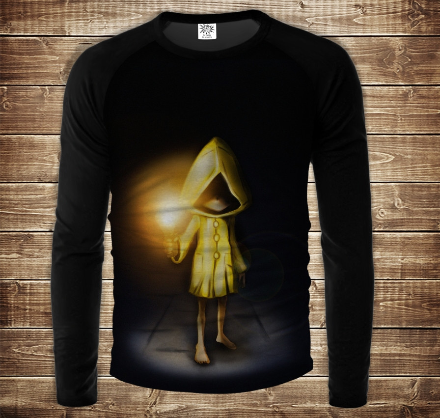 Лонгслив-реглан с 3D принтом: Little Nightmares 2. Дорослі і Дитячі розміри ВСІ Розміри, фото 1