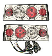 Задние фонари на ВАЗ 2108 - 2109 - 21099 Четыре круга SMOKE светлые! стопы на ваз Цена за комплект!